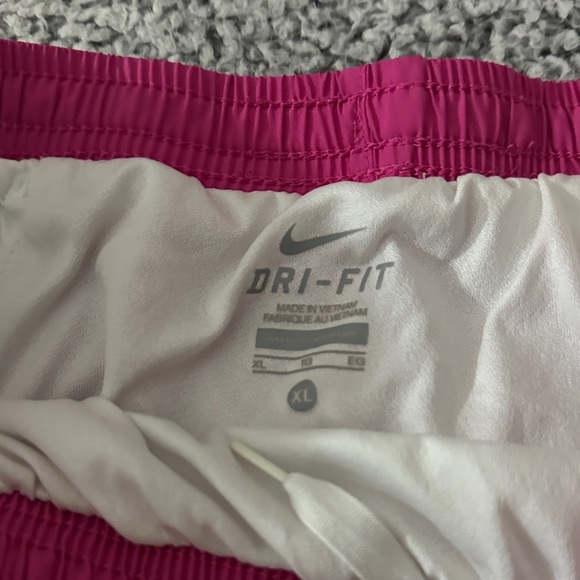 Nike Women's Athletic Large + XL Shorts (Pink and Magenta) - Picture 2 of 5